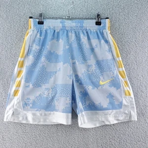 Nike Dri-FIT Basketball Shorts Mens M Blue Yellow Athletic Gym Training Running - Picture 1 of 6