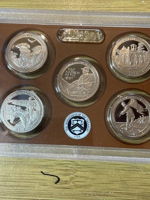 2016 Proof Quarter Parks (ATB) Set Gem DCAM (Clad) - No Box or COA - 5 Coins - Image 1 of 4