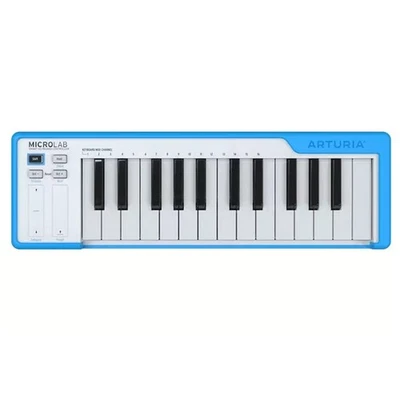 Arturia MICROLAB BLUE Tastiera controller MIDI a 25 tasti mini, Blue - Immagine 1 di 4