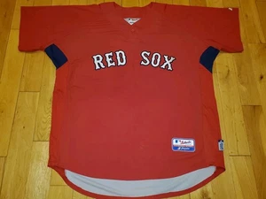 Jersey Majestic Rojo BOSTON RED SOX Auténtico MLB Práctica de Bateo XL - Imagen 1 de 14