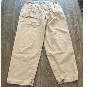 Tommy Hilfiger Herren Chino Hose High Rise Plissee vorne Baumwolle beige Gr. 32x30 - Bild 1 von 10