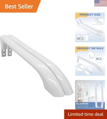 Paquete de 2 manijas de refrigerador Frigi-daire de alta calidad - 16,9" fácil instalación Foto 1 de 4