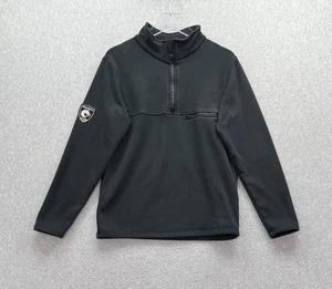 DragonWear Mens Sweatshirt Black Small Stretch Fleece FR 1/4 Zip CAT 3 ARC 28 - Picture 1 of 12