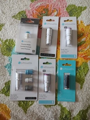 Nuevo Lote de 6 Cuchillas de Corte Silueta y Porta Pin Foto 1 de 4