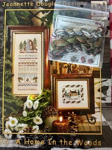 Jeannette Douglas Designs- A Home In the Woods Chart & Accessory Thread Pack - Picture 1 of 2