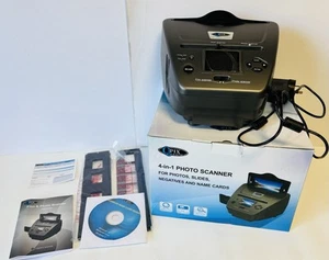 QPIX PS970H 4 in1 Digital Photos Negative Slide Film Name Card Scanner 5.1MP LCD - Picture 1 of 16