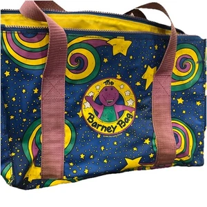 Borsa The Barney 1994 Tote Bag The Lyons Group Vintage - Foto 1 di 15