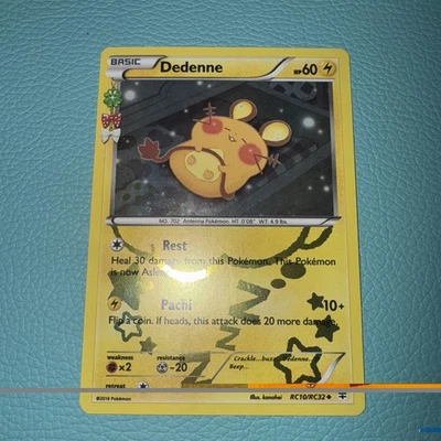 2016 POKEMON DEDENNE RC10/RC32- XY GENERATIONS- RADIANT COLLECTION- HOLO - LP - Image 1 of 4