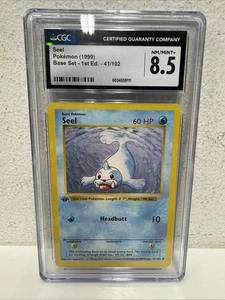 Pokémon Seel 1999 Base Set Shadowless 1st Edition 41/102 CGC 8.5 Graded Card - Picture 1 of 4