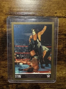 2015 TOPPS WWE WALMART EXCLUSIVE STING GOLD SP #39 /10 - Picture 1 of 2