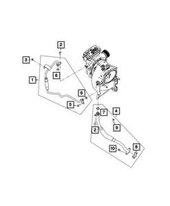 Genuine Mopar Turbo Oil Drain Tube O Ring 68374710AA - Picture 1 of 1