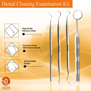 Zahnärztliche grundlegende Zahnreinigung Untersuchung Diagnose Pflege Explorer Hygiene Tools - Bild 1 von 5