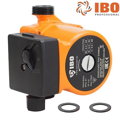 IBO Zirkulationspumpe für Trinkwasser OHI 15-60/130 + Dichtungen - 3 Stufig