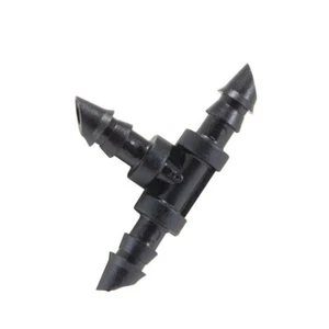 25 piezas 1/4" púas TEE accesorios conectores hidropónicos sistema de goteo alimentado superior AHORRA $$ - Imagen 1 de 5