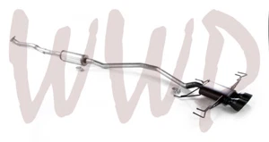 Stainless CatBack Exhaust Black Muffler System 17-21 Honda Civic 1.5L Hatchback - Picture 1 of 3