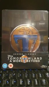 Tomorrowland Steelbook Blu Ray Zavvi AGOTADO Sellado Nuevo En Relieve - Imagen 1 de 4