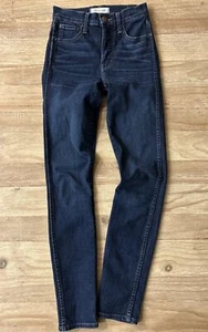 Madewell Womens 10" High Rise Skinny Jeans Blue Dark Wash Size 23 X28.5 - Picture 1 of 5
