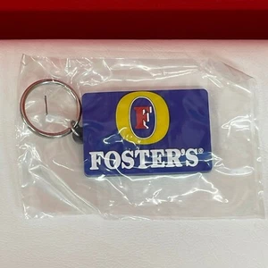 Foster's Lager Key Ring Blue Rubber Logo Bar Token Beer Promotional Gift Collect - Picture 1 of 6