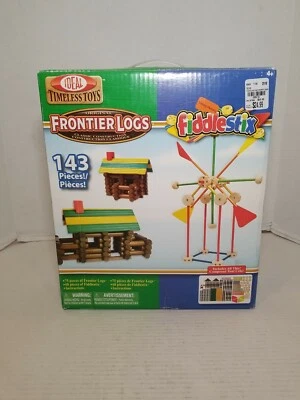 Ideal Timeless Toys Original Frontier Logs/Fiddlestix 143 Pc - Complete - Image 1 of 4