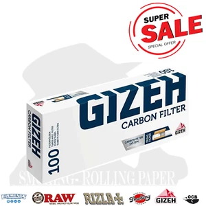 10 X BOX Gizeh Tubetti Węgiel aktywny filtry z węglem aktywnym Rury Box Da 100 Vuote - Zdjęcie 1 z 2