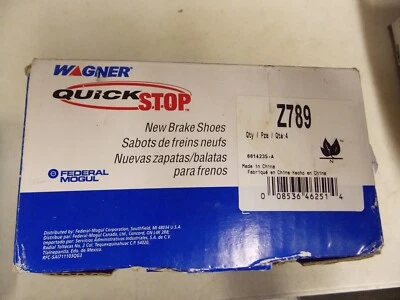 NUEVAS zapatas de freno de tambor traseras Wagner Z789 para 02-04 Kia Sedona Foto 1 de 3