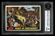 1962 MARS ATTACKS #16 PANIC IN PARLIAMENT KSA 8 CENTERED L:R ICONIC TOPPS CARD