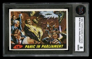 1962 Mars Attacks #16 Panic in Parlament KSA 8 centrada L:R iconic Topps tarjeta - Imagen 1 de 2