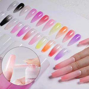 10 g Ombre Color Sólido Gradación de Uñas Polvo Rosa Desnudo Arte en Uñas Pigmento Pintura - Imagen 1 de 21