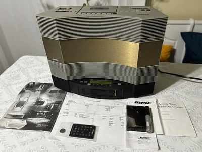 BOSE AW-1 Acoustic Wave CD Changer + Remote Bundle WORKS Tape Deck Fault (Read) - Image 1 of 4