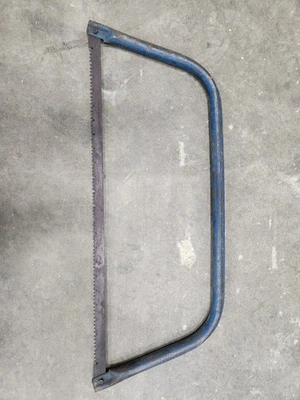 Serra de arco grande vintage 30" lâmina rústica primitiva muito bom estado - Imagem 1 de 3