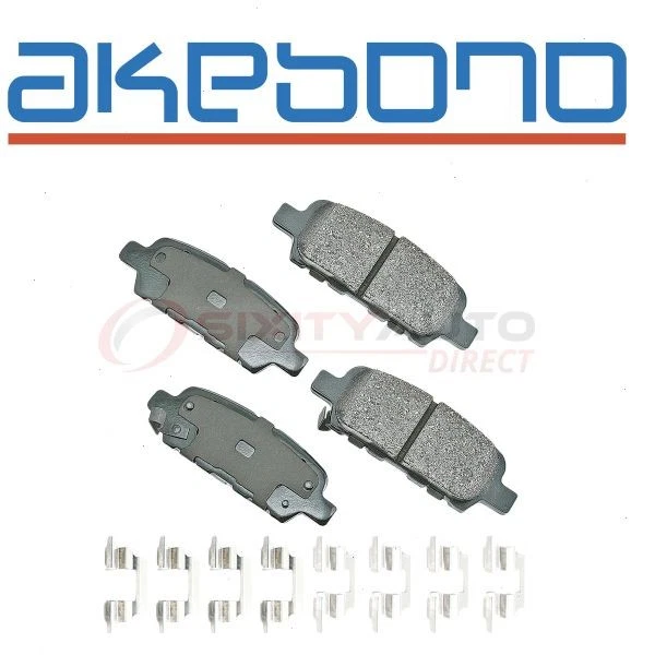 Akebono Pro-ACT Rear Disc Brake Pad Set for 2014-2017 Infiniti Q50 - Braking ds Foto 1 de 4