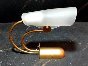 VINTAGE WALL LAMP/SCONCE by BANCI FIRENZE, 1970, GOLD COLOR, H 220 mm, NEW - Picture 1 of 8