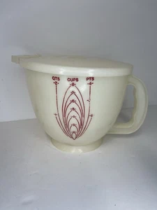 Vintage Tupperware Mix N Store 8 Tassen 2 Quart 4 Pint Messbecher Teig Schüssel mit Deckel - Bild 1 von 6
