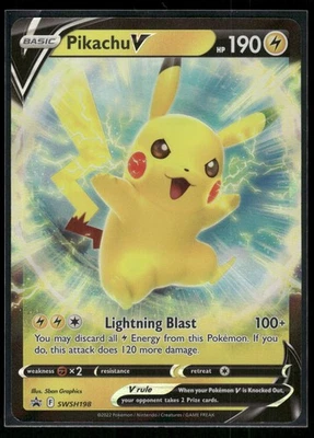 #SWSH198 Pikachu V SWSH: Sword & Shield Promo Cards - Image 1 of 2
