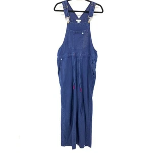 Sundance Bexley Overalls Womens Sz PS French Terry Cotton Relaxed Fit Blue Fade - Picture 1 of 7
