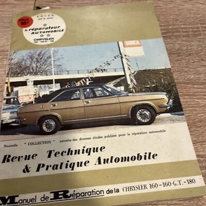 revue technique CHRYSLER 160 160GT 180 MOTEUR 361 341 9cv 1 639 Cm3 1 812 - Imagen 1 de 19