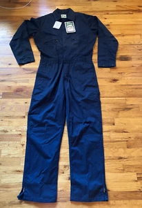 NEW NOS Vintage 90s Key Imperial Dark Blue Coveralls Workwear Overalls M Tall - Picture 1 of 4