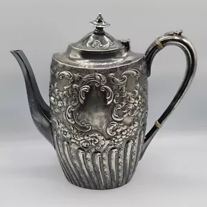 Antique English James Dixon and Son Early 1800s Tea Pot Kettle Gilded - Picture 1 of 10