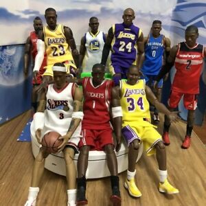 Hot 23cm BJD Basketball Player Articulated PVC Action Figure Lebron Kobe Michael
