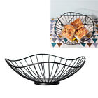  Metal Wire Fruit Container Bread Bowl Desk Topper Baskets Iron Art Dish Counter