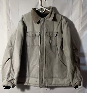 Vintage USA Carhartt grau 30" Brust ARTIC QUILT GEFÜTTERT Ente Canvas Jacke Herren grau - Bild 1 von 12