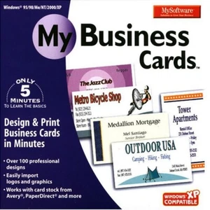 My Software Business Cards - Design & Print in Minutes! PC Software Sealed N - Picture 1 of 2