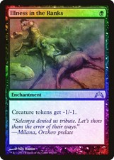 Illness in the Ranks FOIL Gatecrash PLD Black Uncommon MAGIC CARD ABUGames