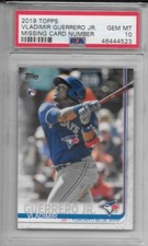 2019 Topps Series 2 Vladimir Guerrero Jr RC SP Missing Card Number PSA 10