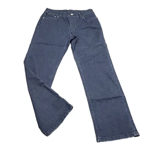 Denim Co Perfect Flex Straight Leg Pull On Jeans Petite Size 10P Blue w Pockets - Picture 1 of 12