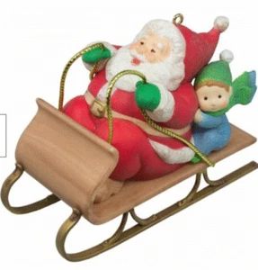 Hallmark 2016 - trineo Santa - diseñado por Mary Hamilton - como nuevo en caja - Imagen 1 de 2