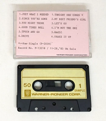 The Cars GREATEST HITS Promotional Sample Cassette Album WARNER-PIONEER CORP - Image 1 of 4