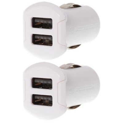 Scosche Revolt 2-Port USB Charger Dual 12W Watt 5V Volt Ports White (Pack of 2) - Image 1 of 4