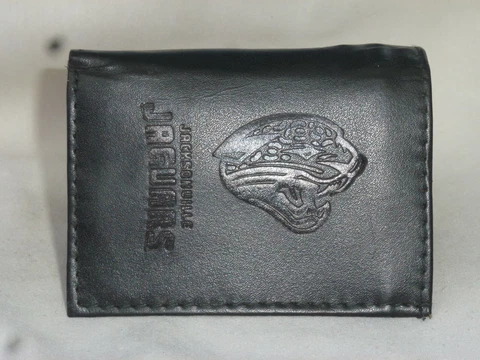 JACKSONVILLE JAGUARS    Leather TriFold Wallet    NEW    black z+ Cover