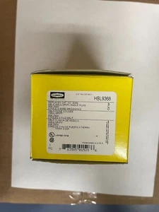 Enchufe recto ángulo industrial Hubbell HBL9368 3 cables 2 polos 50 - Nuevo en caja - Imagen 1 de 3